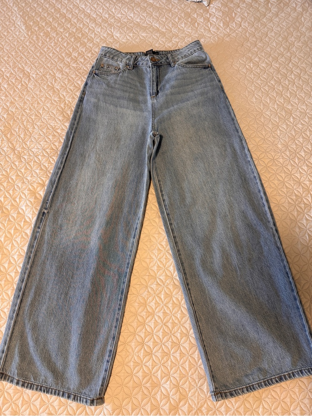 Sincerely Jules Light Blue Wide-Leg Jeans